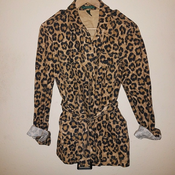 ralph lauren leopard jacket